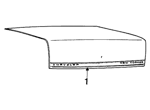 1994 Chrysler New Yorker Applique Diagram for 4584274