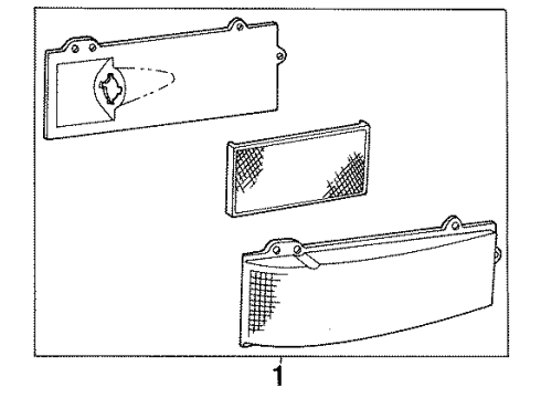 1987 Dodge Diplomat Park & Signal Lamps Diagram