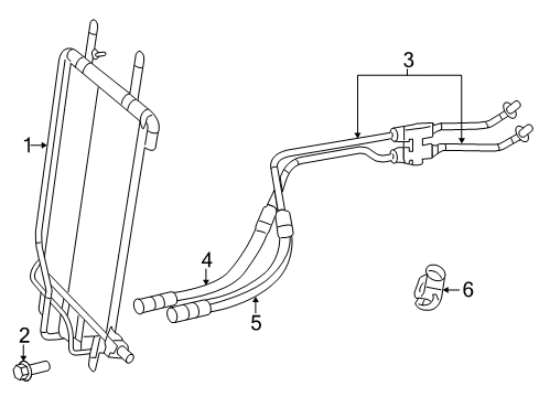2009 Dodge Durango Cooler Diagram for 55361434AE