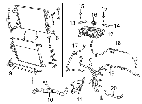 2024 Ram 1500 Crossover Pipe Diagram for 68309959AE
