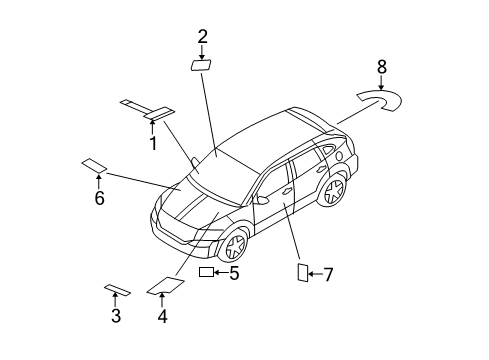 2016 Jeep Patriot Emission Label Diagram for 47480494AA