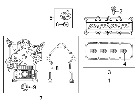 2021 Chrysler 300 Valve & Timing Covers Diagram 2 - Thumbnail