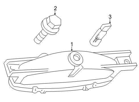 2002 Chrysler 300M High Mount Lamp, Rear Diagram for 4805121AD