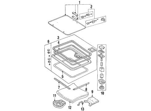 1987 Jeep Cherokee Seal Diagram for 83501049