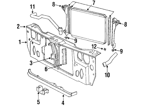 1992 Chrysler Imperial Reservoir Diagram for 4546140