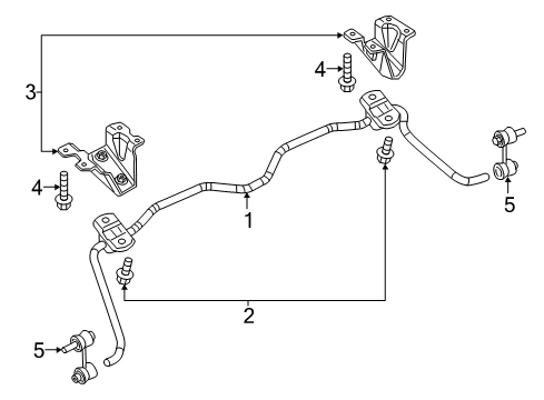 2017 Ram ProMaster City Bracket Bolt Diagram for 68263179AA