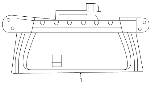 2010 Chrysler 300 High Mount Lamp, Center Diagram for 4806367AB
