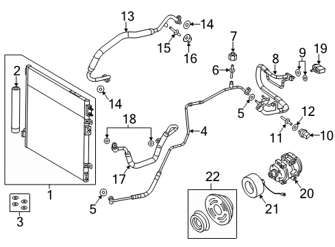 2021 Dodge Challenger Suction Hose Diagram for 68382278AC