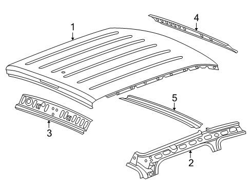 2009 Dodge Dakota Inner Side Rail, Passenger Side Diagram for 55359592AB