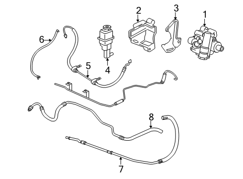 2008 Chrysler Sebring Pressure Hose Diagram for 5085325AH