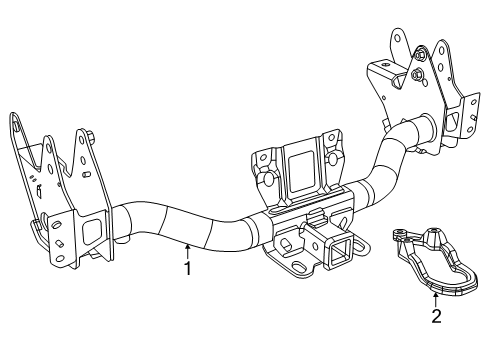 2025 Ram 1500 Trailer Hitch Components Diagram 2 - Thumbnail