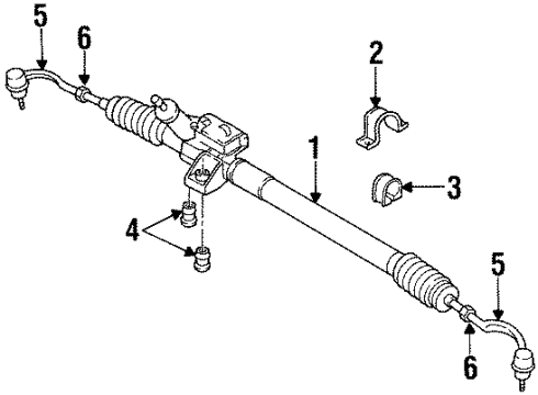 1998 Chrysler Sebring Mount Bushing Diagram for 4616919