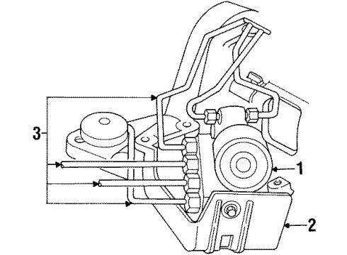 1996 Dodge Grand Caravan Tube Assembly, Steel Diagram for 1843251