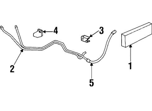 1998 Jeep Cherokee Transmission Cooler Diagram for 52028517AD