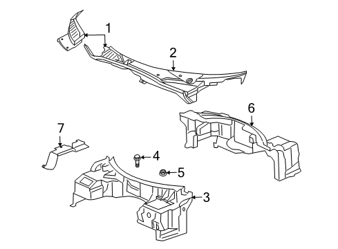2010 Dodge Viper Dash Panel Diagram for 4865495AG