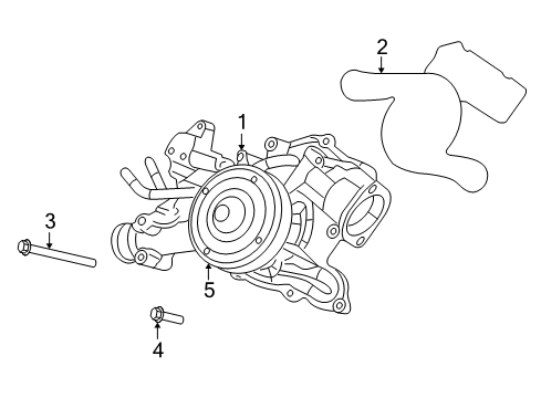 2009 Chrysler Aspen Water Pump Diagram 2 - Thumbnail