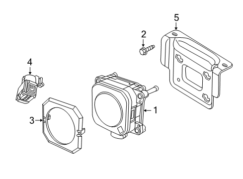 2018 Jeep Grand Cherokee Trim Ring Diagram for 68272495AB