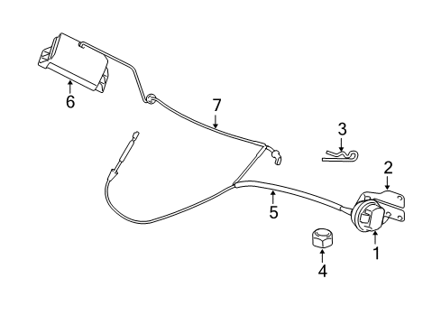 2003 Dodge Ram 2500 Cruise Switch, Driver Side Diagram for 56045779AA