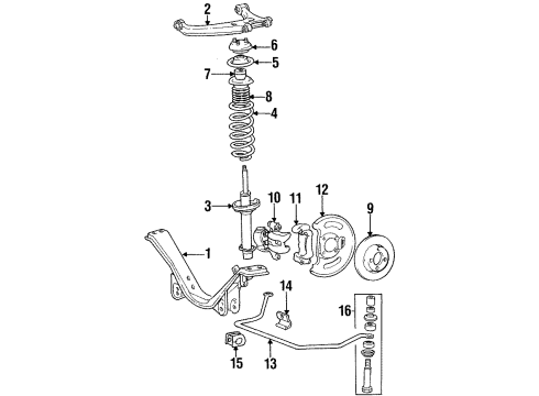 1984 Dodge Conquest Flex Hose Diagram for MR129752