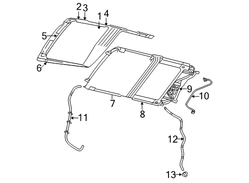 2008 Dodge Magnum Drain Tube, Rear Passenger Side Diagram for 4805722AB