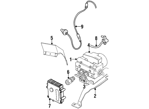 1998 Chrysler Sebring Control Module Diagram for 4671368AC