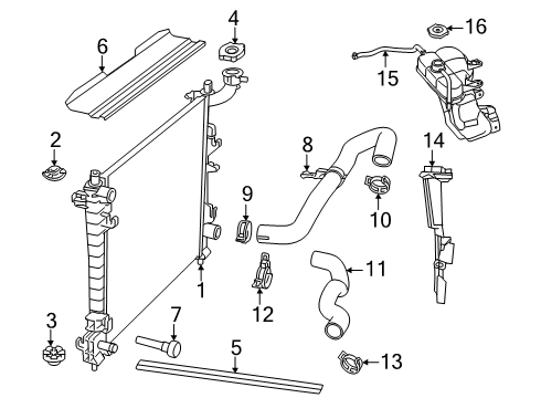 2023 Dodge Durango Radiator & Components Diagram 5 - Thumbnail