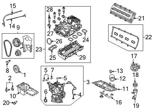 2007 Dodge Ram 2500 Intake Plenum Diagram for 68005257AA