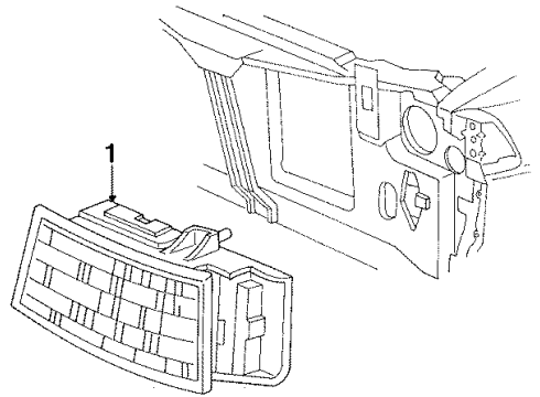 1994 Chrysler LeBaron Headlamps Diagram