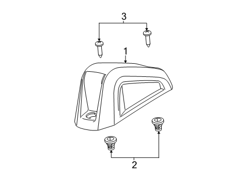 2025 Ram ProMaster EV Roof Lamps - Body Diagram 1 - Thumbnail