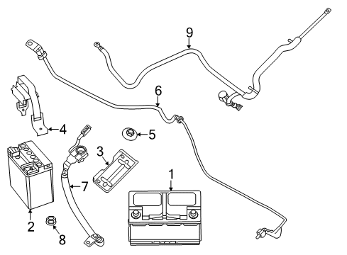 2017 Dodge Durango Battery Diagram for BA48A650AB