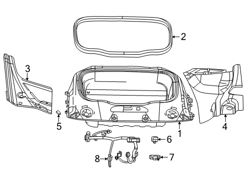 2024 Dodge Charger Daytona Cargo Area Diagram
