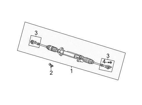 2002 Chrysler Town & Country Outer Tie Rod Diagram for 5066373AB