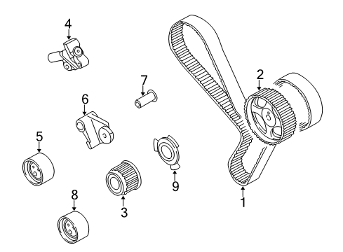 2003 Dodge Stratus Blade Diagram for MD184901