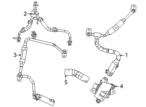 2025 Ram 1500 Turbocharger & Components Diagram 1 - Thumbnail