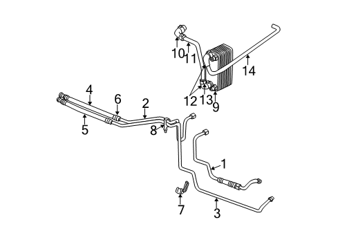 2003 Dodge Ram 2500 Return Hose Diagram for 55056419AC