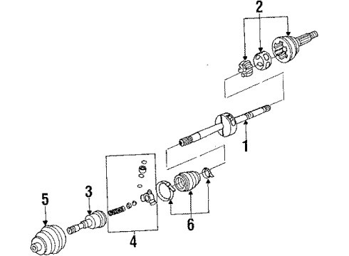 1984 Dodge Aries Boot Kit, Outer Diagram for 5212868