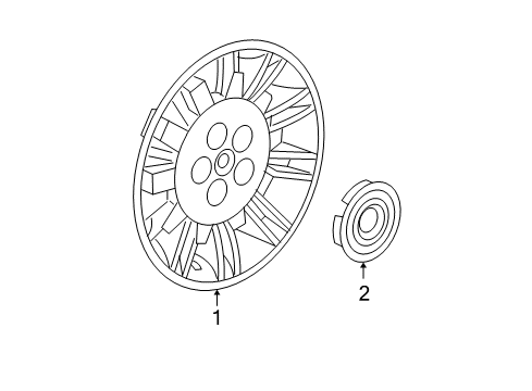 2005 Dodge Magnum Center Cap Diagram for XG80ZDJAA