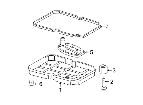 2007 Jeep Grand Cherokee Transmission Components Diagram 4 - Thumbnail