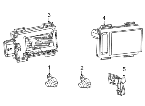 2023 Jeep Grand Wagoneer L Body Control Module Diagram for 68549851AE