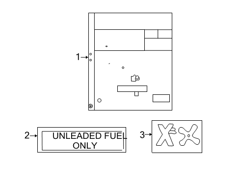 2002 Dodge Stratus Emission Label Diagram for 4578338AA