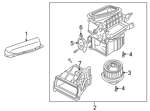 2004 Dodge Stratus Blower Motor Diagram for MR500469