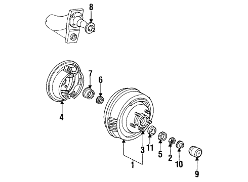1990 Chrysler New Yorker Rear Brakes Diagram 4 - Thumbnail