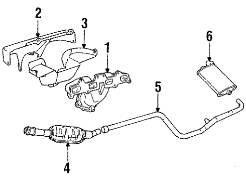 1997 Dodge Neon Heat Shield, Lower Diagram for 4667495