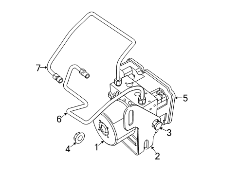 2023 Dodge Durango ABS Control Unit Diagram for 68526243AA