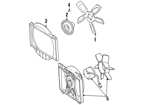 1998 Jeep Cherokee Shroud Screw Diagram for 6503722