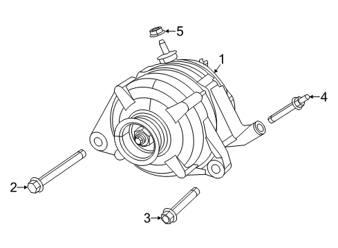 2013 Ram 1500 Alternator Diagram for 56029649AB