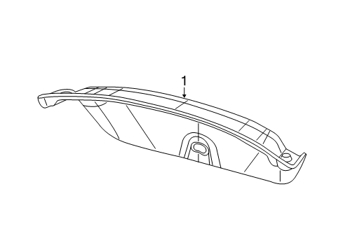 2015 Chrysler 200 Trunk Lid Trim Diagram for 1WW42VXLAD