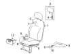 2005 Chrysler PT Cruiser Seat Cover Diagram - 1AL371DVAA
