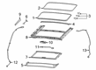 Ram Sunroof Diagram - 68357691AA