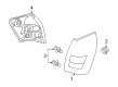 Dodge Magnum Tail Light Diagram - 4805967AE